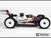 Carrosserie "Force" pour Associated RC8B3 (non peinte) BITTYDESIGN