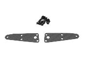 Plaques carbone de triangles avants supérieurs 1.2mm (2) SWORKZ