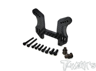 Support d'amortisseur avant carbone 5mm pour MP10 T-WORK'S