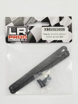 Plaques carbone pour renfort arriere XB8 (2) LR PROD