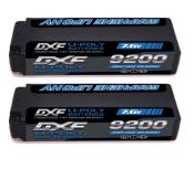 PACK 2x Lipo batterie 2S 7.6V 7200mAh 140c 5mm deans blue LCG DXF POWER