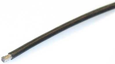 Fil silicone gauge 14 noir (1m) ROBITRONIC