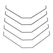 Kit barre-anti-roulis arrière (1.0; 1.1; 1.2; 1.3 et 1.4mm) (EB410/ET410) TEKNO-RC