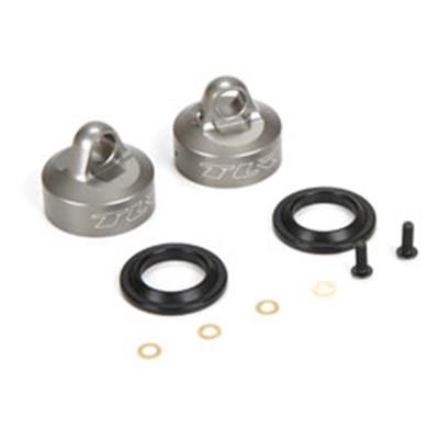 Bouchons d'amortisseurs aluminium avec vis de purges (2)