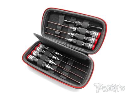 Boîte hard-case complète avec 8 outils T-WORK'S