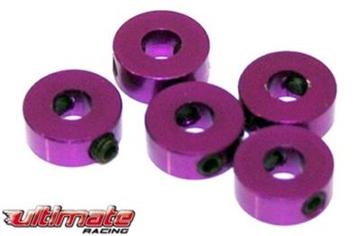 Bagues d'arrêts aluminium de tringlerie 4mm (5) ULTIMATE RACING