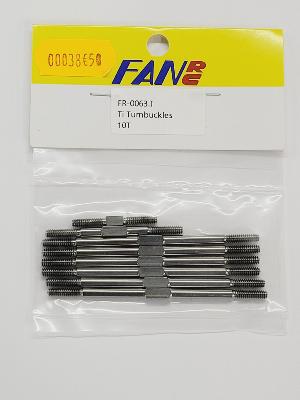 Set de biellettes TITANE pour 10T FAN RC