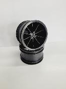 Jantes Arrière 2.2" Noir pour goupilles (2) FAN RC