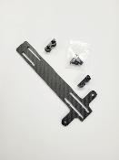 Platine carbone de fixation d'accu lipo reglable pour RC10 LR PROD