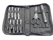 Trousse à outils 10 pieces (colorie des manches pouvant varier Noir/rouge/bleu) WS-LINE