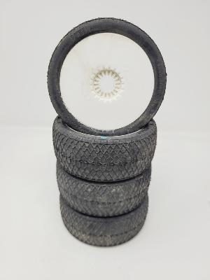PNEUS DASH GOMME BLEU MONTÉS SUR JANTES BLANCHES (4) - 15% D'USURES 6-MIK