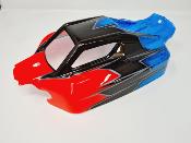 CARROSSERIE VS2 ROUGE/GUN METAL/BLEU PEINTE POUR HOBAO VS2