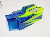 CARROSSERIE S15  JAUNE FLUO/BLEU METAL PEINTE POUR TEKNO EB48 2.0  J-CONCEPTS