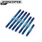 Set de Biellettes Titane Bleu brulé pour Cat PB Schumacher (7pcs) JCONCEPTS  