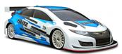 Carrosserie MK9 1/10 190mm Touring Car 0,7mm incl. Aileron (non-peinte) BLITZ