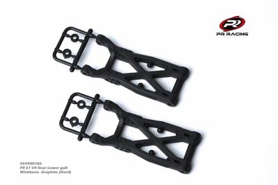 Triangles arrières gullwing graphite hard (2) 4x2 PR RACING