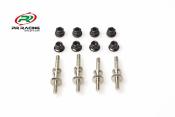 Fixations d'amortisseurs aciers avant/arrières 4x4 Truggy PR Racing