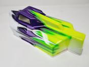 Carrosserie EB48 2.x Blanc/Violet Métal/Jaune fluo peinte pour EB48 2.0 - 2.1 - 2.2 TEKNO-RC
