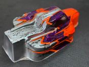 Carrosserie "MYSTRAL" Orange Fluo/Violet/Gun Métal Universel WS-LINE