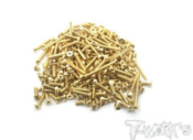 KIT COMPLET DE VIS ACIER NITRIDE DORÉ POUR ASSOCIATED B74 (144 PIÈCES) T-WORK'S