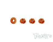 Ecrous de roues low-profile 4mm (choix de la couleur) (4) T-WORK'S