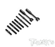 Kit de pas inverses Titane Noirs pour MP11 (7pcs+2clés) TWORKS