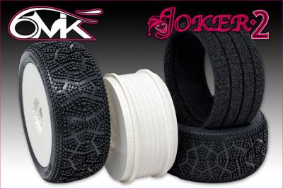 Pneus JOKER-2 + Inserts BLACK + jantes "MEGA" (la paire) 6-MIK