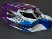 Carrosserie "JC S15" Blanc/Bleu/Gun métal/Violet pour TEKNO EB/NB48 large WS-LINE