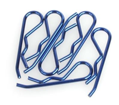 Clips de carrosserie bleus 1/8e (6) CORE-RC