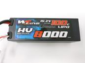 Accus 8000mAh 100C High Voltage prise EC5 (15.2V) 4S2P WS-LINE