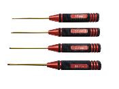 Lot de 4 Tournevis Hexagonal 1.5/2.0/2.5/3.0mm Noir/Rouge WS-LINE