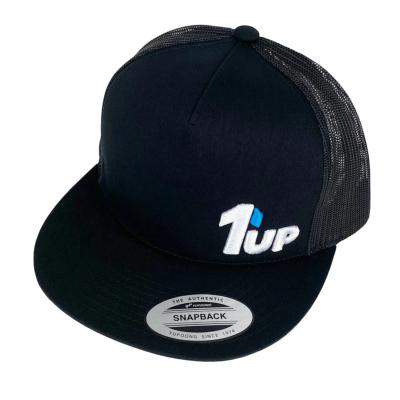 Casquette Noire Visière Plate 1UP RACING