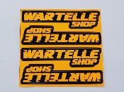 Stickers Wartelle Shop 75x75 (différentes couleurs) WS-LINE