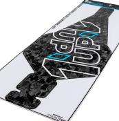 Protection autocollante de chassis look Carbon Forgé pour RC10 89 Masami Edition 1UP-RACING 