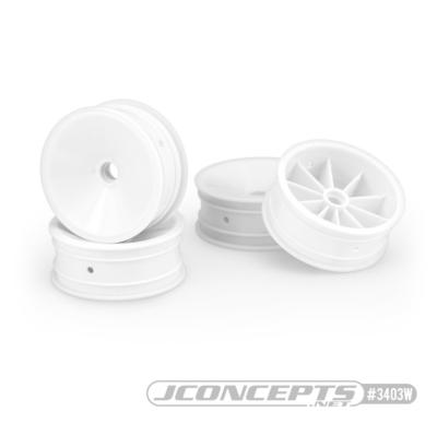 Jantes MONO Avant Blanche pour roulement RC10, RC10B2, RC10B3 2.2" (4) J-CONCEPTS