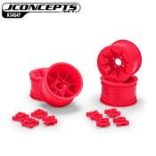 Jantes Arrieres "PIONEER" 2.2" pour RC10 avec axes de 1/4" & 3/16" (2 paires) (choix de couleurs) J-CONCEPTS