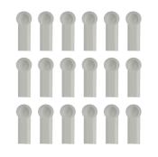 Lot de chappes blanches (18) RC10 TEAM-ASSOCIATED