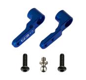 Steering Bellcrank, +3mm, blue aluminum TEAM-ASSOCIATED