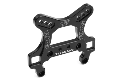 Support d'amortisseur avant hard 5mm anodisé noir (1) SBX-825 CORALLY