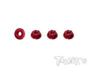 Ecrous de roues low-profile 4mm (choix de la couleur) (4) T-WORK'S