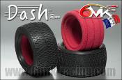 Pneus DASH arrières bleu + inserts (la paire) 6-MIK