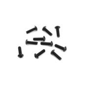 Vis têtes bombées M3x8mm noires (10) TEKNO-RC