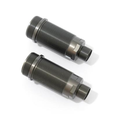 NEW - Corps d'amortisseurs arriere (Longueur D, 58.5 mm, aluminium, anodisation dure, 2 pièces) TEKNO RC
