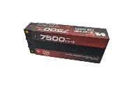 Accu Lipo MIDDLE 7500 140c 2S 7.6V (prises PK 5mm) WS-LINE