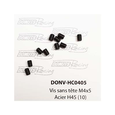 Vis sans têtes M4x5 Acier H45 (10) DONUTS RACING