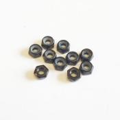 Ecrous nylstop 4mm noirs (10) SWORKZ