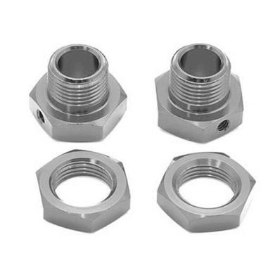Hexagones de roues Gun-métal (2) HOBAO RACING