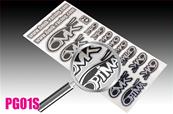 Autocollants chrome 6-mik (210x100mm)