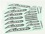 Planche stickers logo speed Blanc (2)