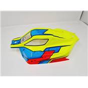 Carrosserie peinte "Vision" Jaune/Orange/Bleu FLUO pour Sworkz S35-3E ou S35-4E ou MBX8Eco BITTYDESIGN